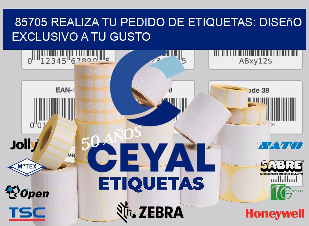 85705 Realiza tu Pedido de Etiquetas: Diseño Exclusivo a tu Gusto