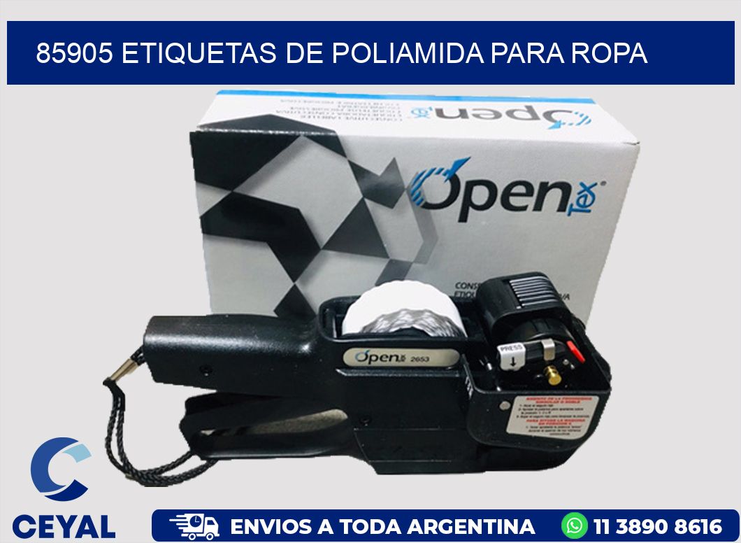 85905 ETIQUETAS DE POLIAMIDA PARA ROPA