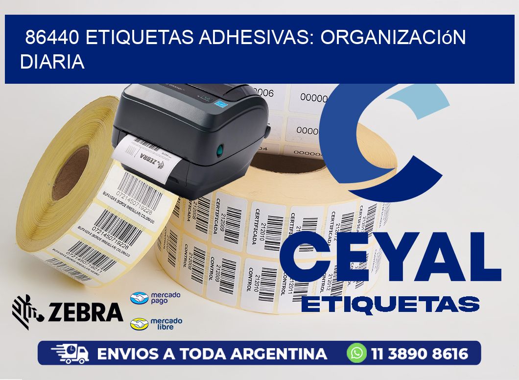 86440 Etiquetas Adhesivas: Organización Diaria