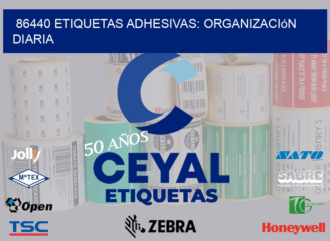 86440 Etiquetas Adhesivas: Organización Diaria
