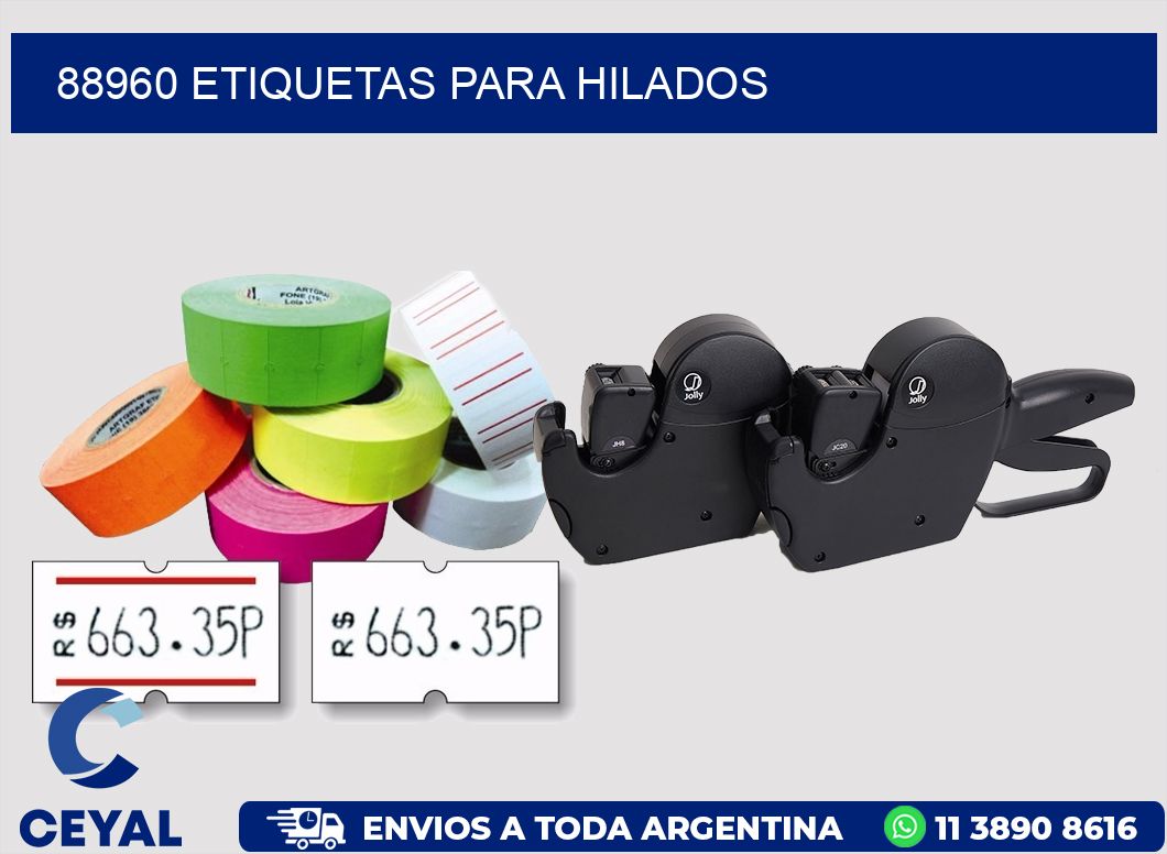 88960 ETIQUETAS PARA HILADOS