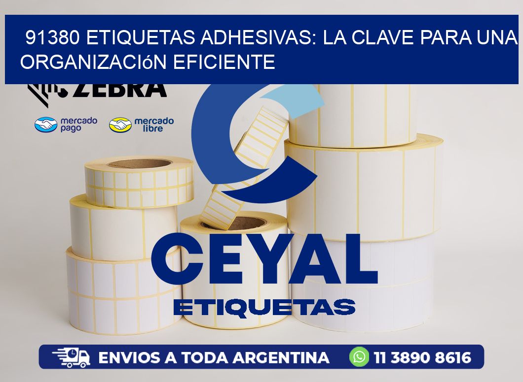 91380 Etiquetas Adhesivas: La Clave para una Organización Eficiente