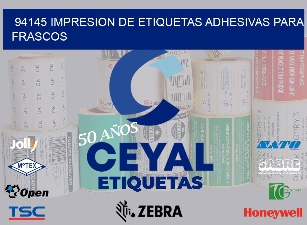 94145 IMPRESION DE ETIQUETAS ADHESIVAS PARA FRASCOS