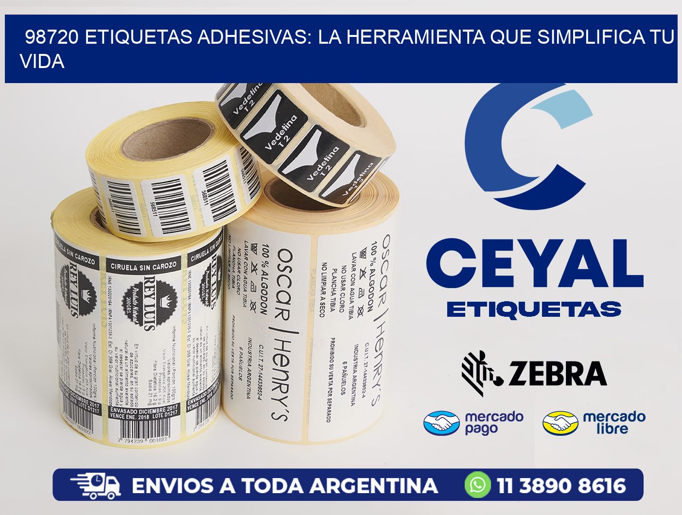 98720 Etiquetas Adhesivas: La Herramienta que Simplifica tu Vida