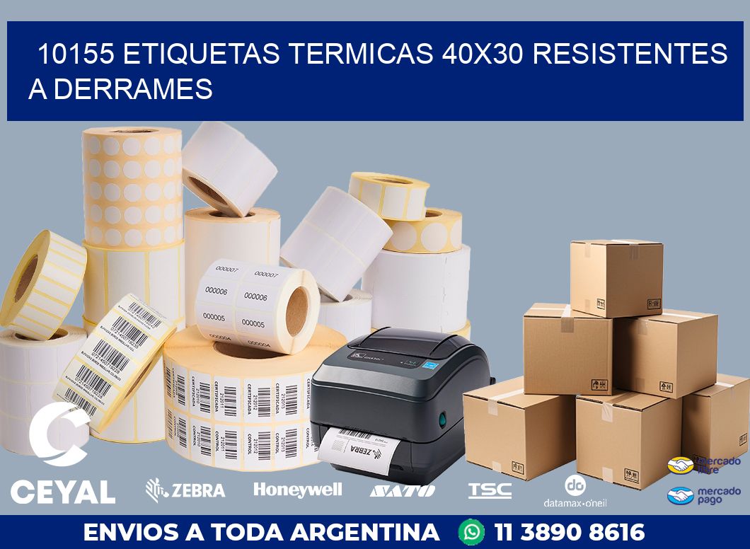 10155 ETIQUETAS TERMICAS 40X30 RESISTENTES A DERRAMES