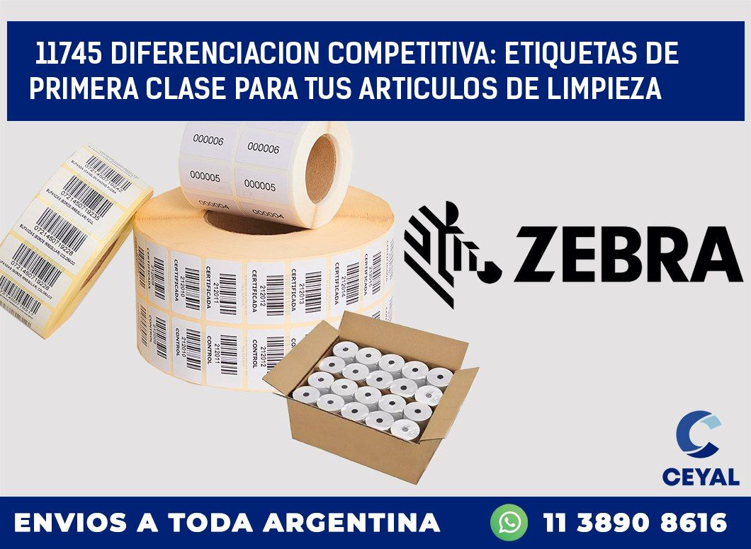 11745 DIFERENCIACION COMPETITIVA: ETIQUETAS DE PRIMERA CLASE PARA TUS ARTICULOS DE LIMPIEZA