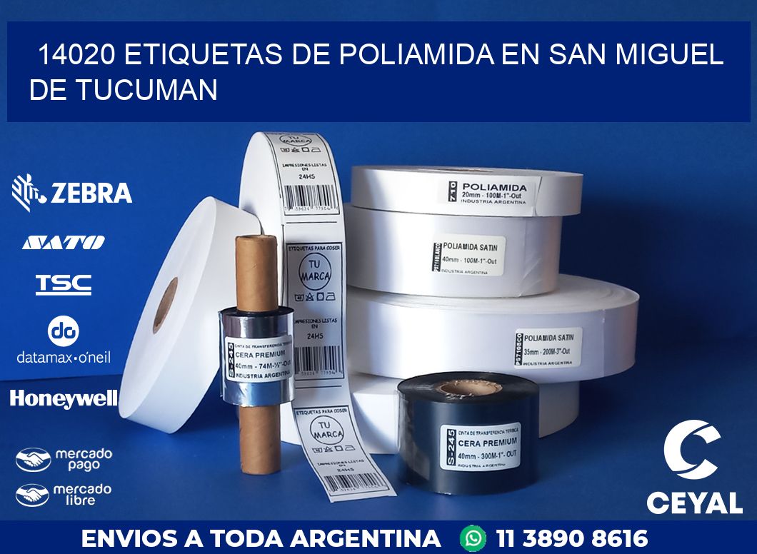 14020 ETIQUETAS DE POLIAMIDA EN SAN MIGUEL DE TUCUMAN