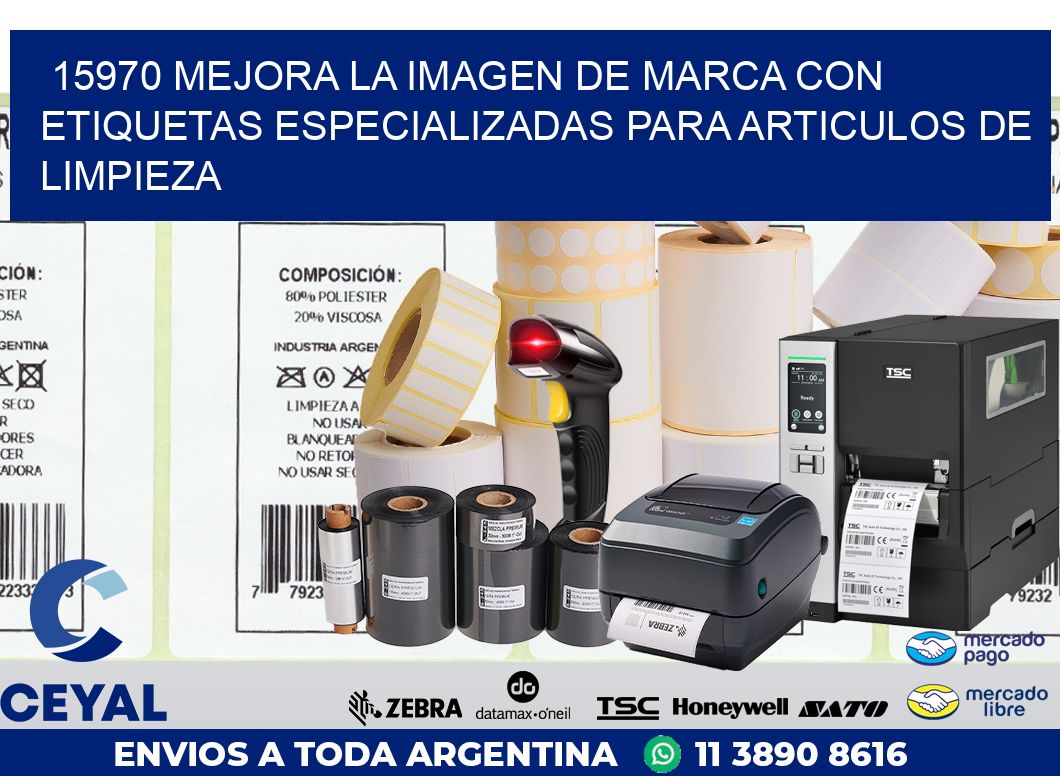 15970 MEJORA LA IMAGEN DE MARCA CON ETIQUETAS ESPECIALIZADAS PARA ARTICULOS DE LIMPIEZA