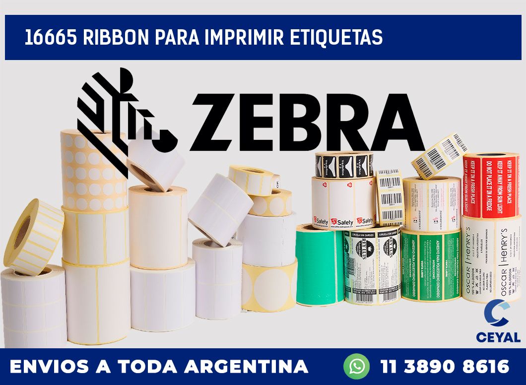 16665 RIBBON PARA IMPRIMIR ETIQUETAS