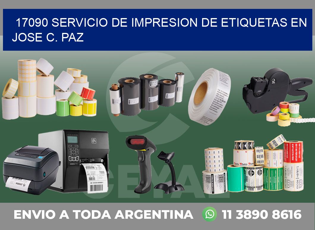 17090 SERVICIO DE IMPRESION DE ETIQUETAS EN JOSE C. PAZ