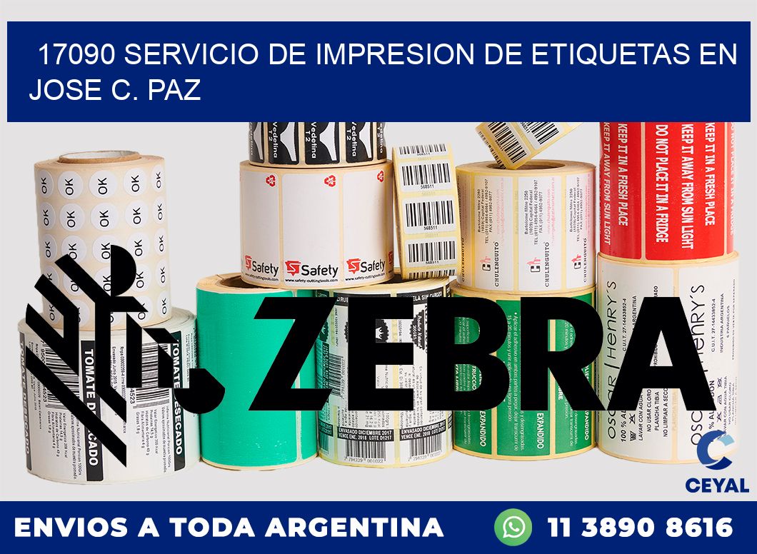 17090 SERVICIO DE IMPRESION DE ETIQUETAS EN JOSE C. PAZ