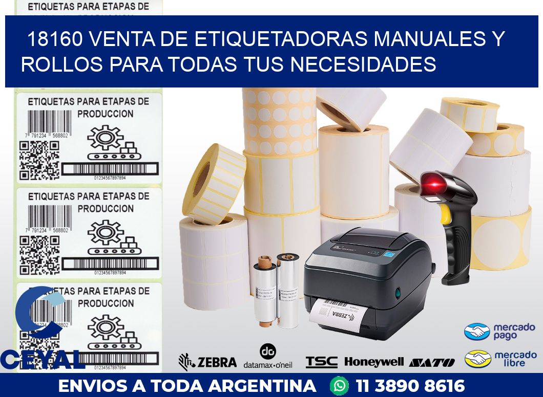 18160 VENTA DE ETIQUETADORAS MANUALES Y ROLLOS PARA TODAS TUS NECESIDADES
