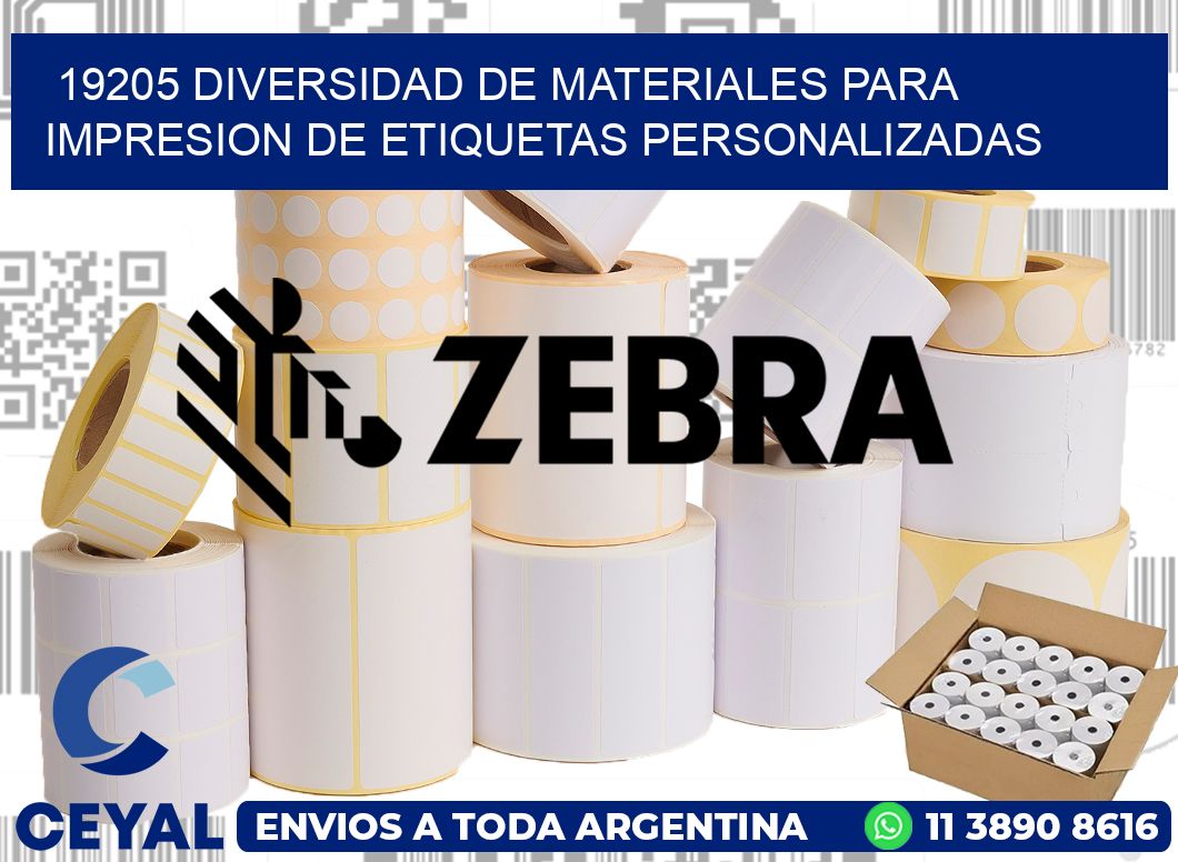 19205 DIVERSIDAD DE MATERIALES PARA IMPRESION DE ETIQUETAS PERSONALIZADAS