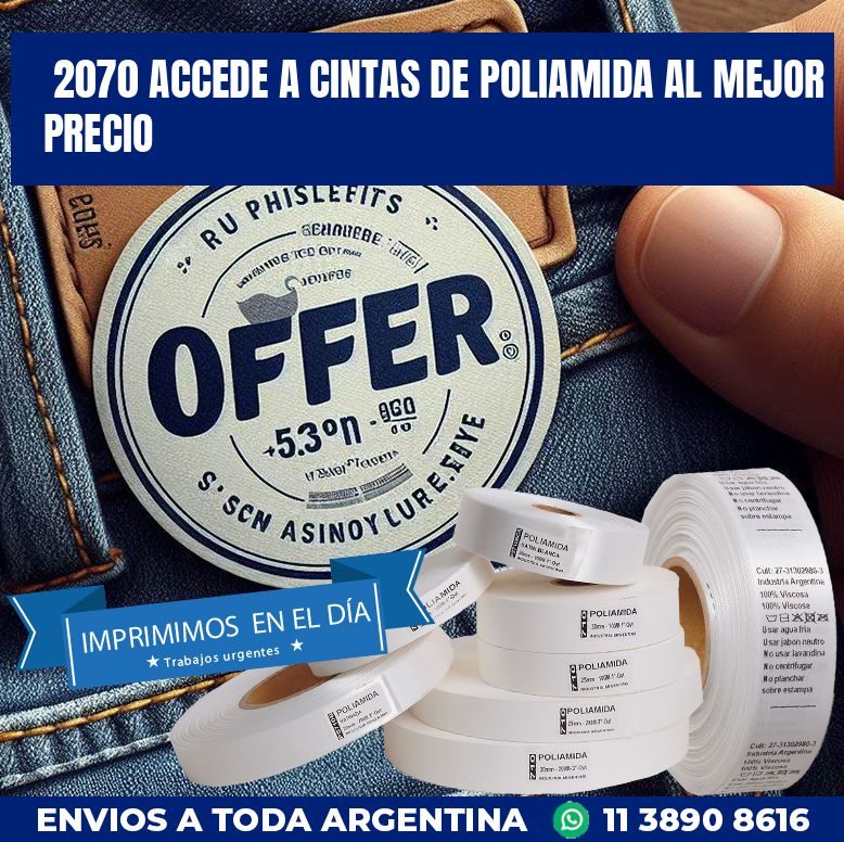 2070 ACCEDE A CINTAS DE POLIAMIDA AL MEJOR PRECIO