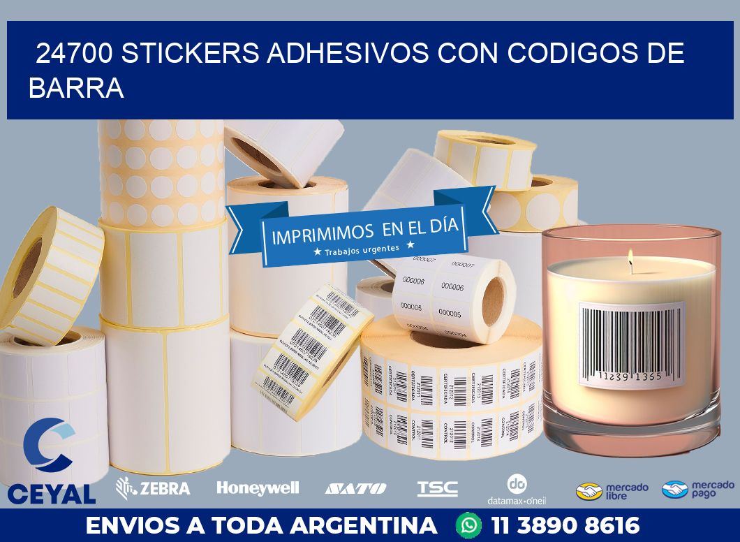 24700 STICKERS ADHESIVOS CON CODIGOS DE BARRA