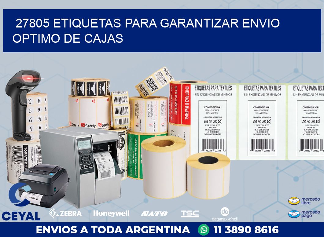 27805 ETIQUETAS PARA GARANTIZAR ENVIO OPTIMO DE CAJAS