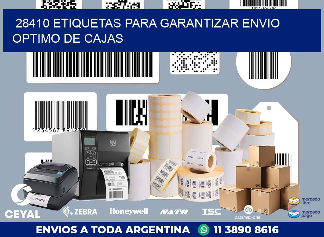 28410 ETIQUETAS PARA GARANTIZAR ENVIO OPTIMO DE CAJAS