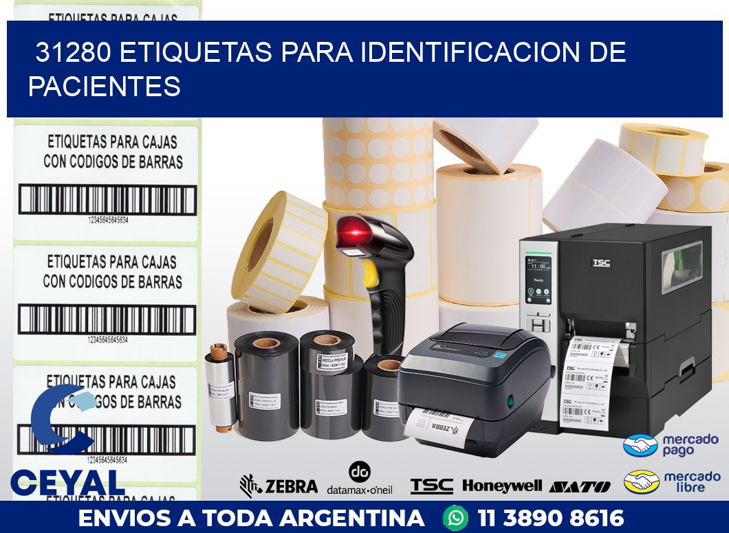 31280 ETIQUETAS PARA IDENTIFICACION DE PACIENTES