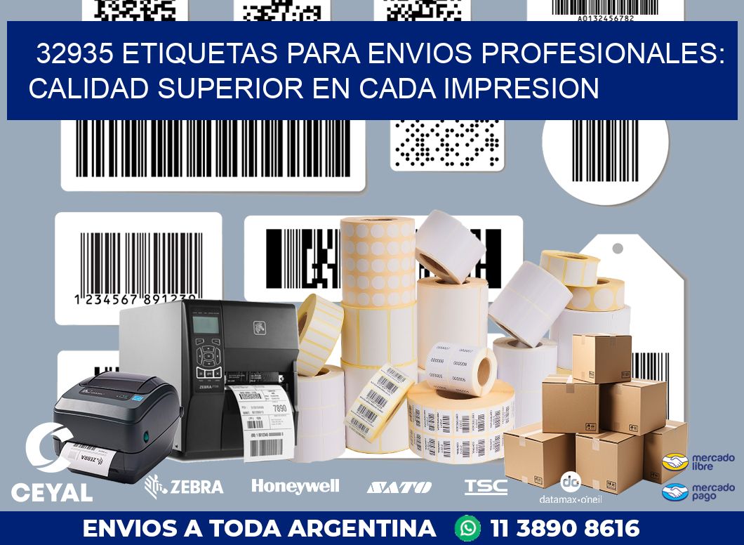 32935 ETIQUETAS PARA ENVIOS PROFESIONALES: CALIDAD SUPERIOR EN CADA IMPRESION