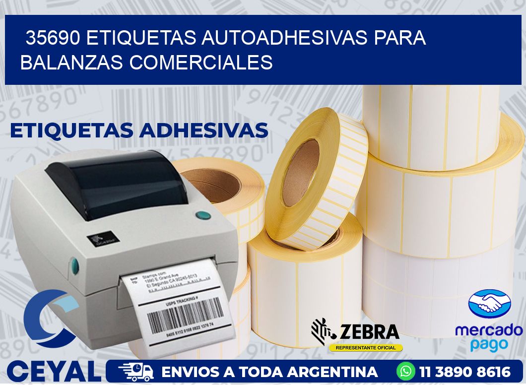 35690 ETIQUETAS AUTOADHESIVAS PARA BALANZAS COMERCIALES