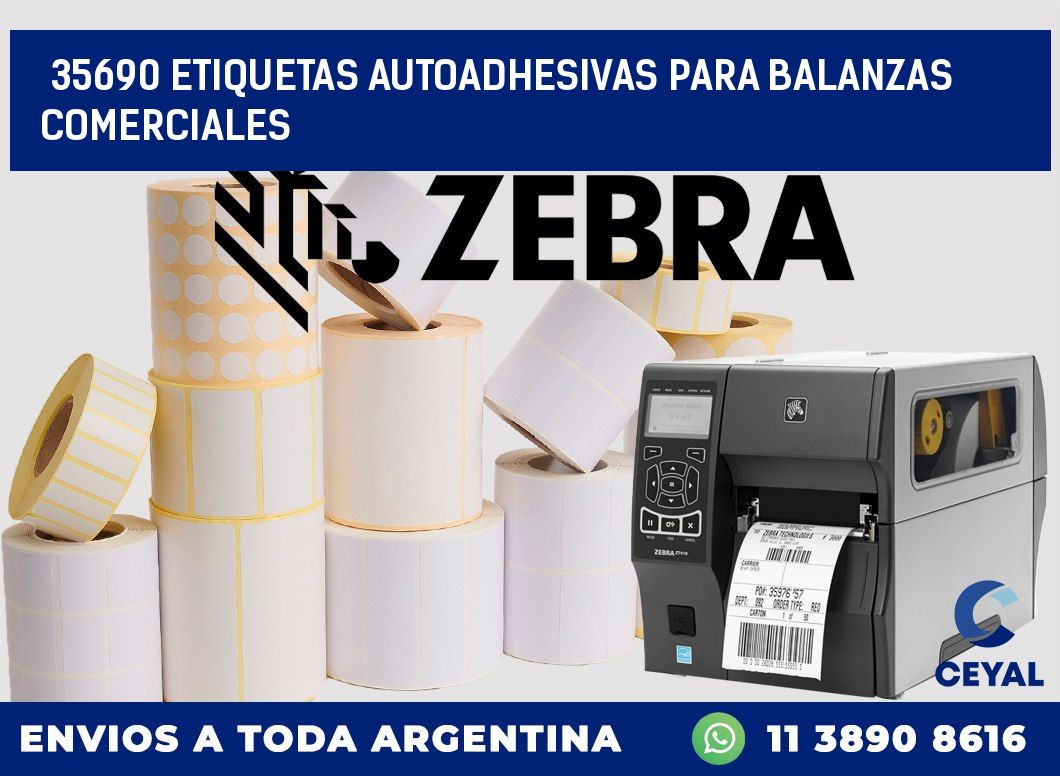 35690 ETIQUETAS AUTOADHESIVAS PARA BALANZAS COMERCIALES