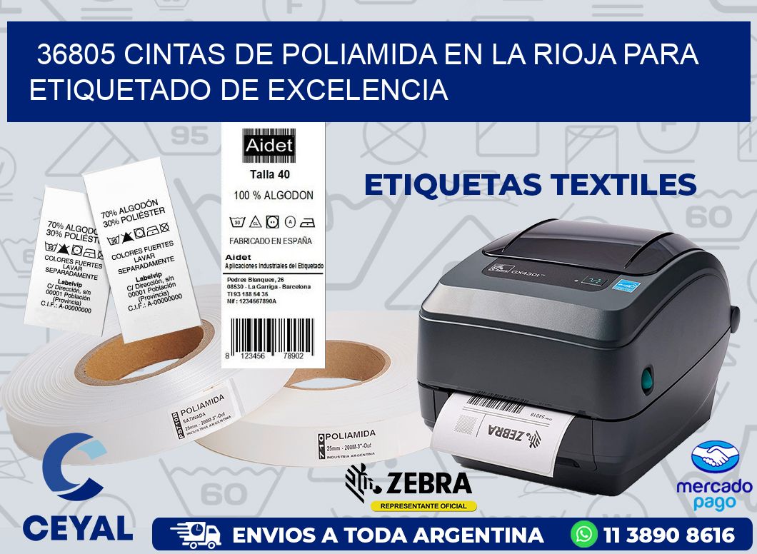 36805 CINTAS DE POLIAMIDA EN LA RIOJA PARA ETIQUETADO DE EXCELENCIA