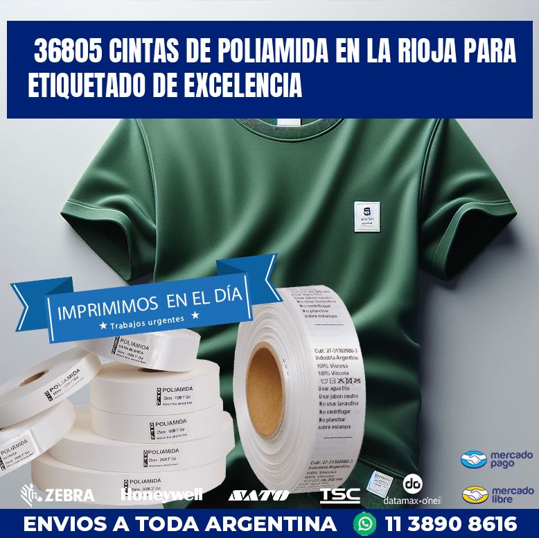 36805 CINTAS DE POLIAMIDA EN LA RIOJA PARA ETIQUETADO DE EXCELENCIA