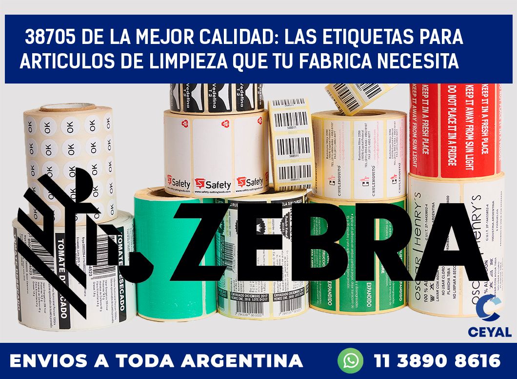 38705 DE LA MEJOR CALIDAD: LAS ETIQUETAS PARA ARTICULOS DE LIMPIEZA QUE TU FABRICA NECESITA