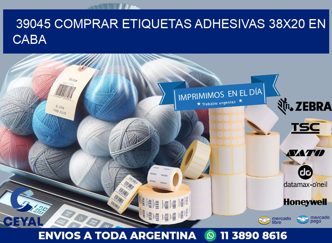 39045 COMPRAR ETIQUETAS ADHESIVAS 38X20 EN CABA