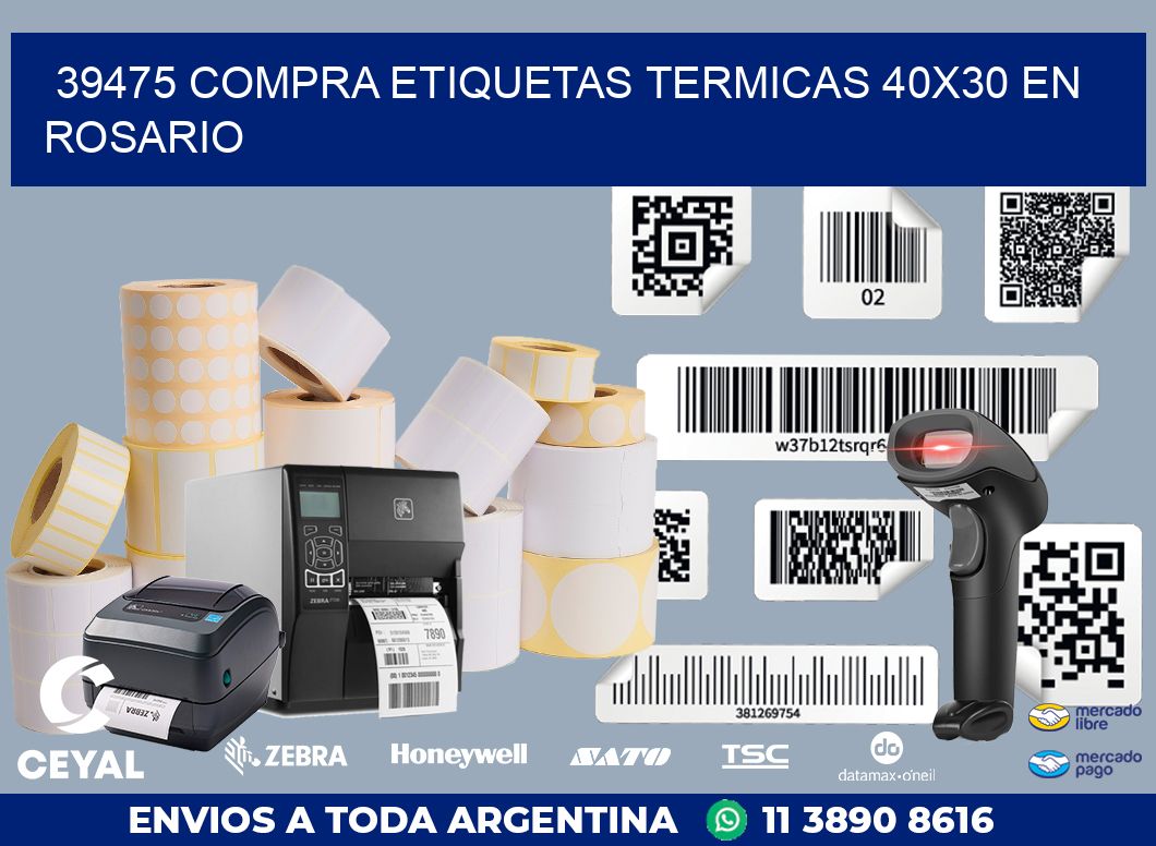 39475 COMPRA ETIQUETAS TERMICAS 40X30 EN ROSARIO
