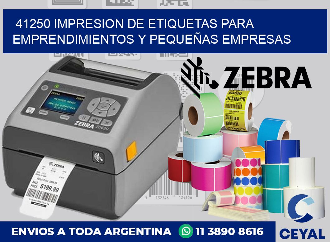 41250 IMPRESION DE ETIQUETAS PARA EMPRENDIMIENTOS Y PEQUEÑAS EMPRESAS