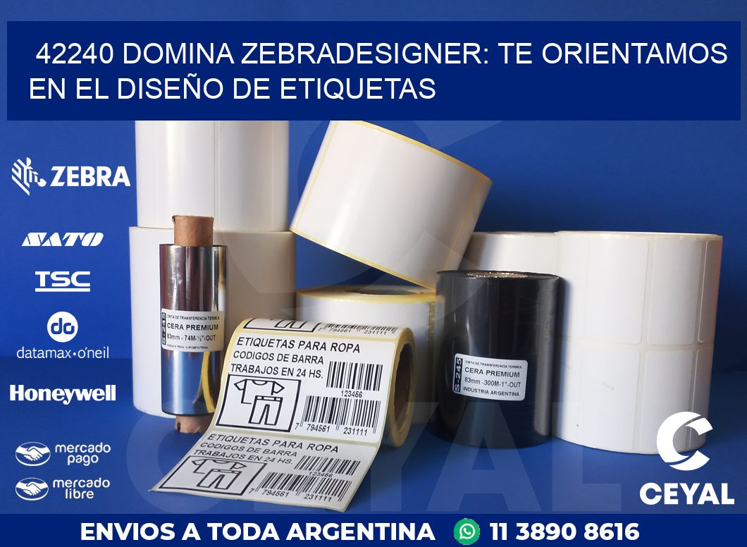 42240 DOMINA ZEBRADESIGNER: TE ORIENTAMOS EN EL DISEÑO DE ETIQUETAS