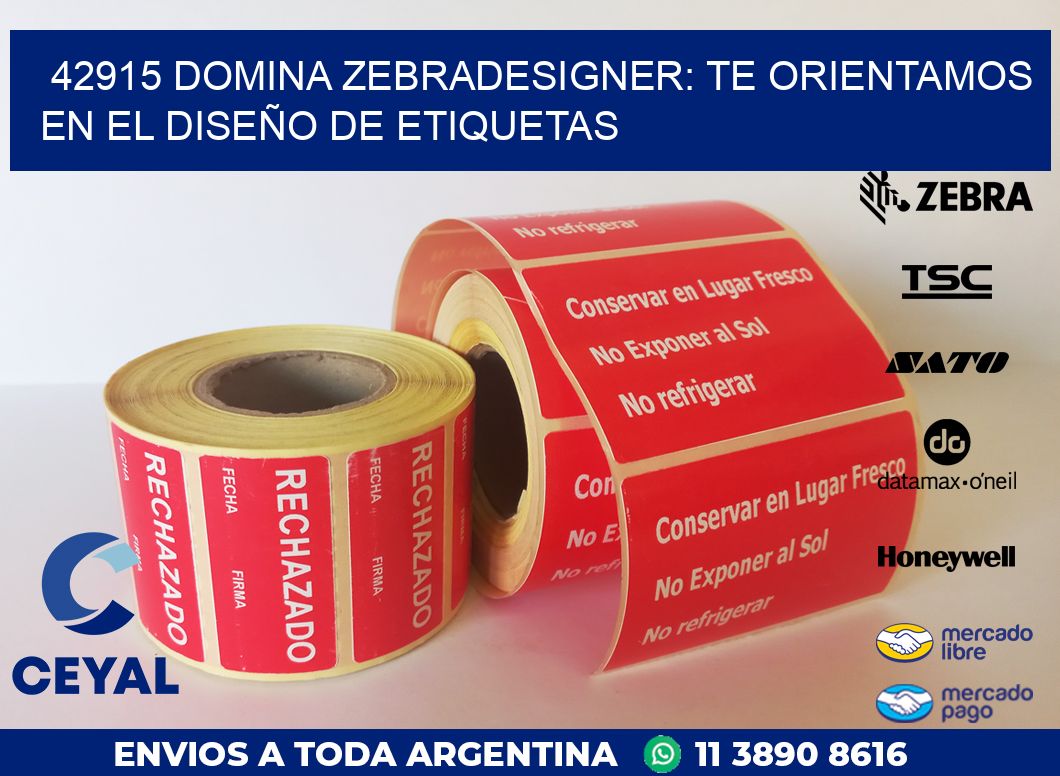 42915 DOMINA ZEBRADESIGNER: TE ORIENTAMOS EN EL DISEÑO DE ETIQUETAS