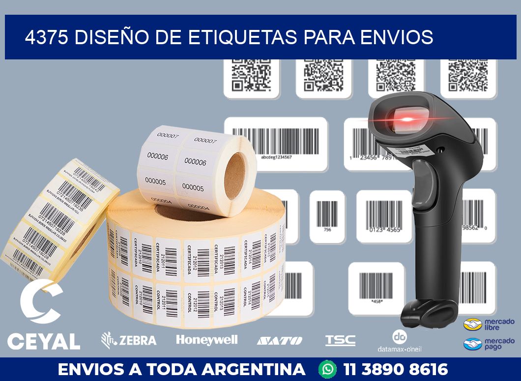 4375 DISEÑO DE ETIQUETAS PARA ENVIOS