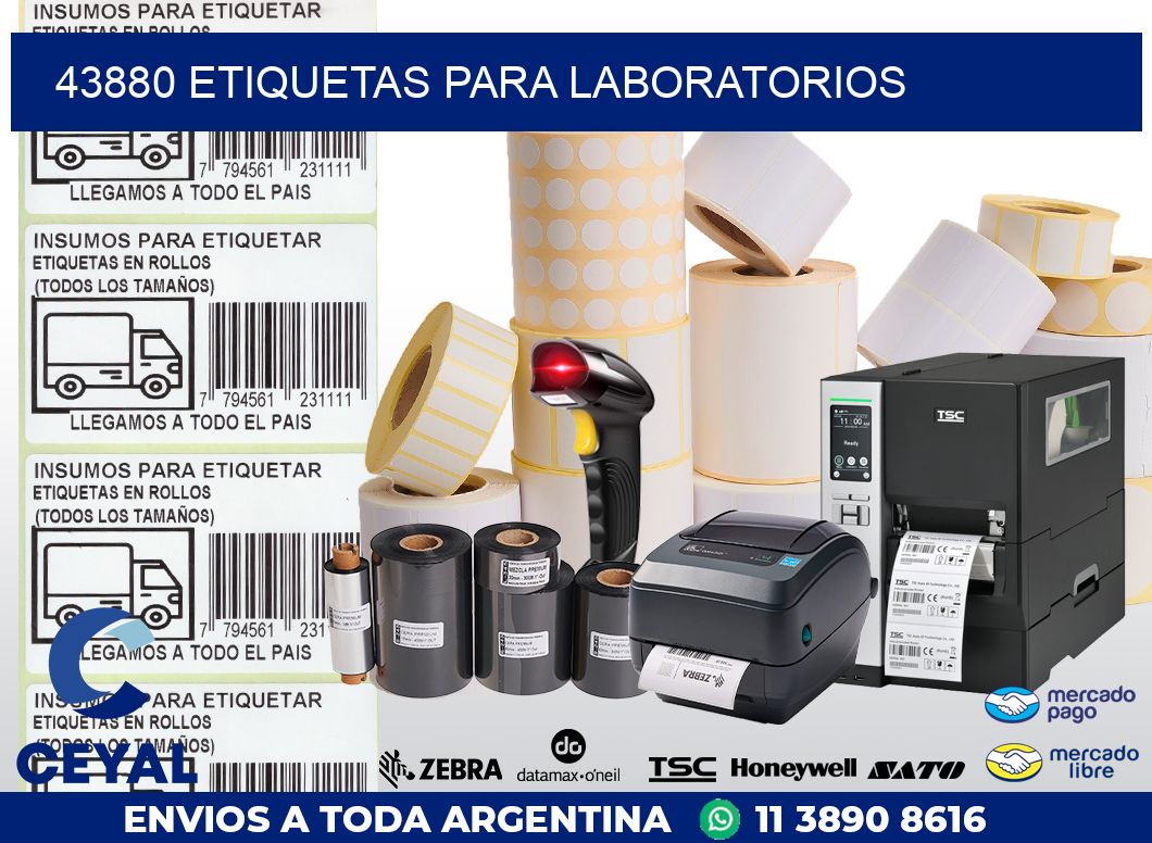 43880 ETIQUETAS PARA LABORATORIOS