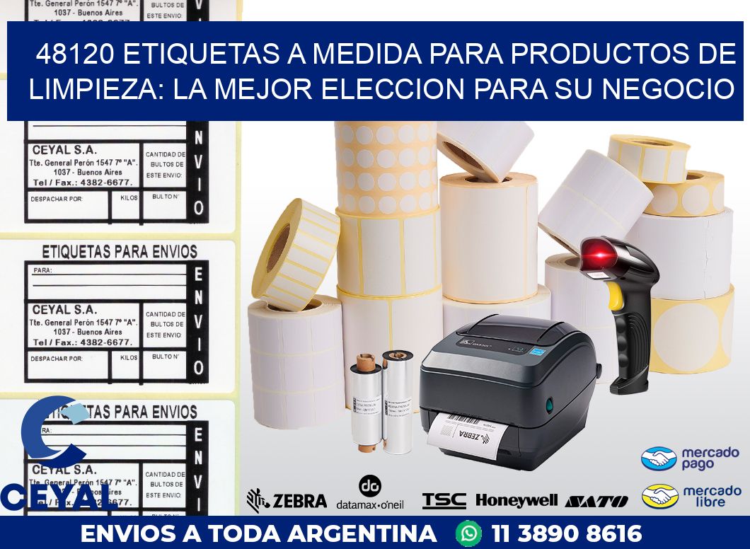 48120 ETIQUETAS A MEDIDA PARA PRODUCTOS DE LIMPIEZA: LA MEJOR ELECCION PARA SU NEGOCIO