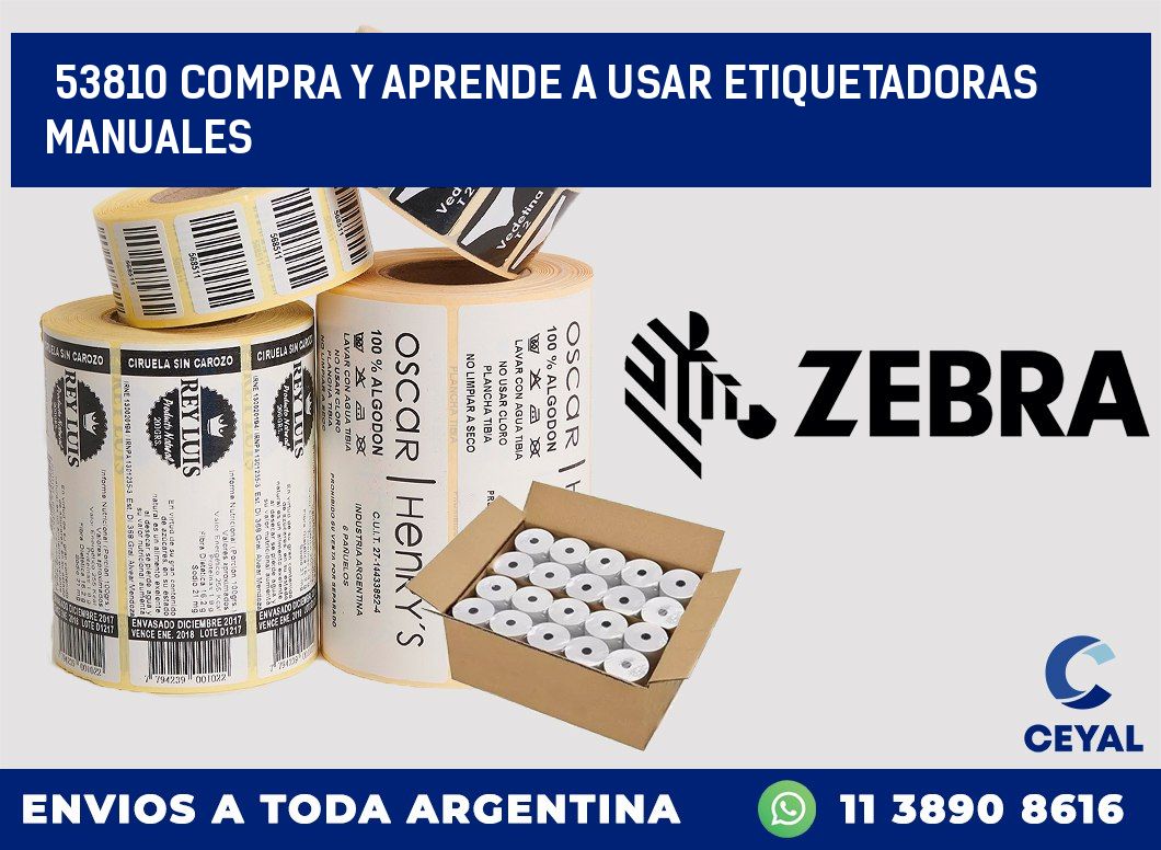 53810 COMPRA Y APRENDE A USAR ETIQUETADORAS MANUALES