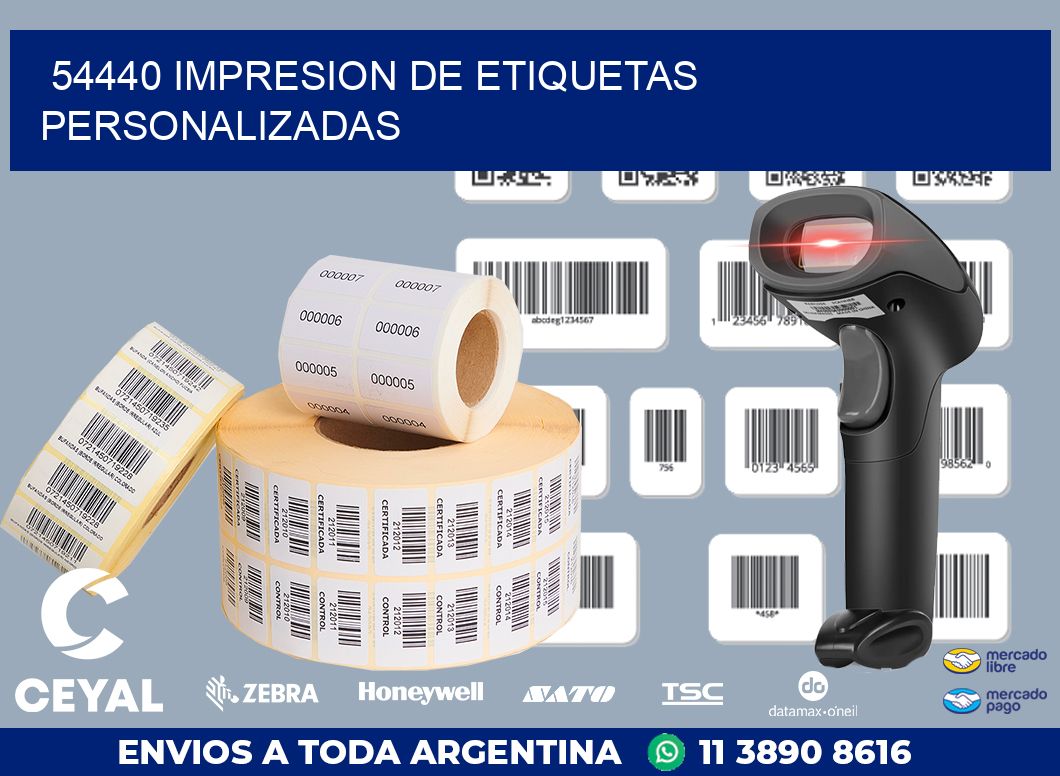 54440 IMPRESION DE ETIQUETAS PERSONALIZADAS