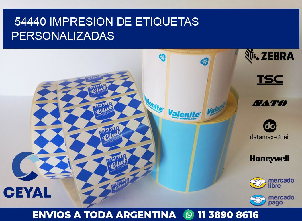 54440 IMPRESION DE ETIQUETAS PERSONALIZADAS