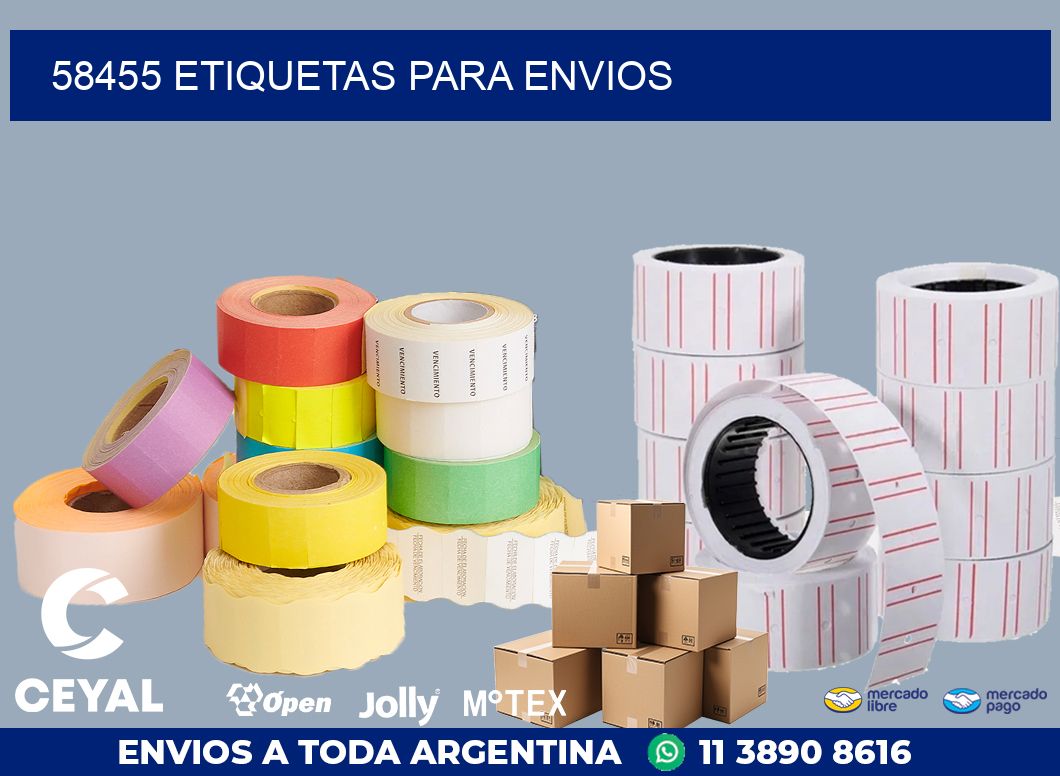58455 ETIQUETAS PARA ENVIOS