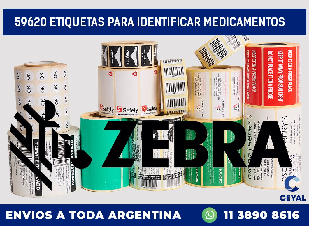 59620 ETIQUETAS PARA IDENTIFICAR MEDICAMENTOS