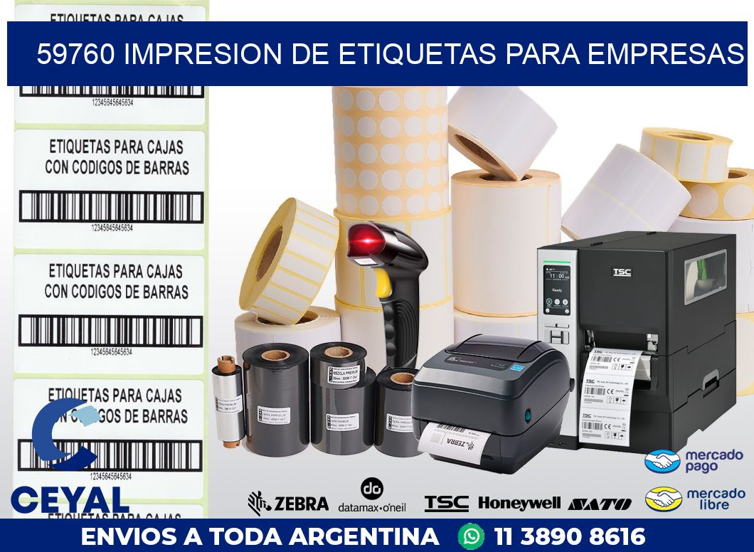 59760 IMPRESION DE ETIQUETAS PARA EMPRESAS