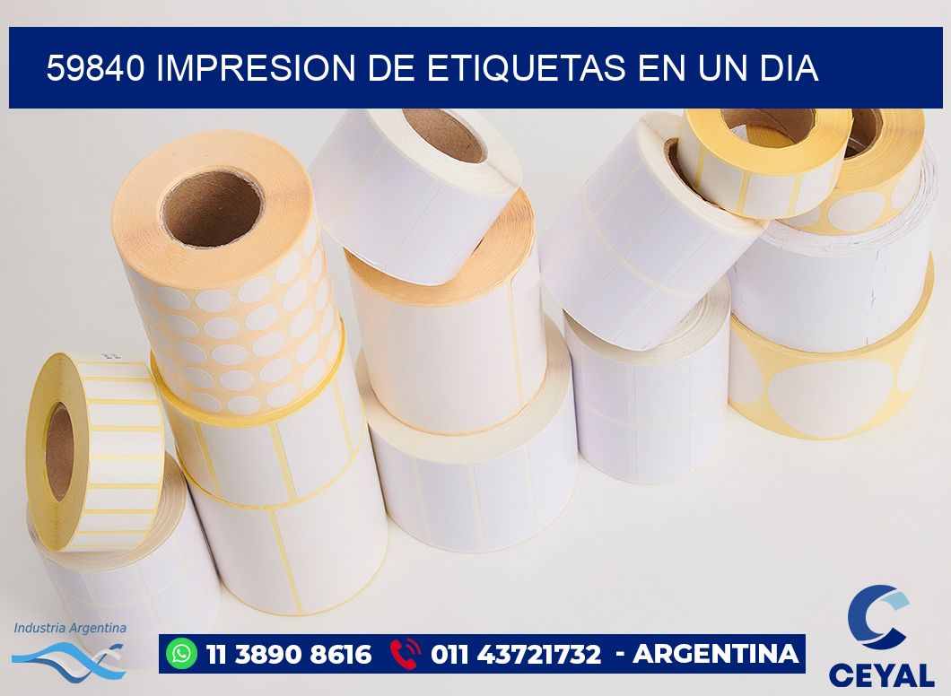 59840 IMPRESION DE ETIQUETAS EN UN DIA