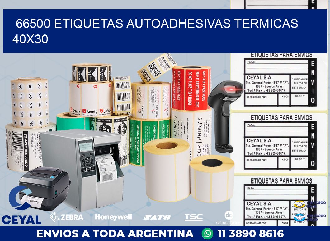 66500 ETIQUETAS AUTOADHESIVAS TERMICAS 40X30