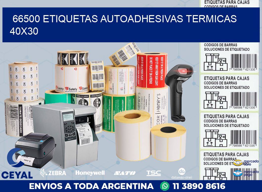 66500 ETIQUETAS AUTOADHESIVAS TERMICAS 40X30