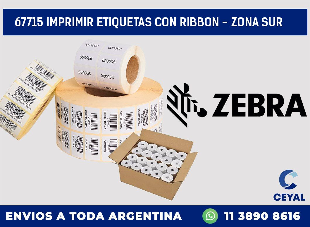 67715 IMPRIMIR ETIQUETAS CON RIBBON - ZONA SUR