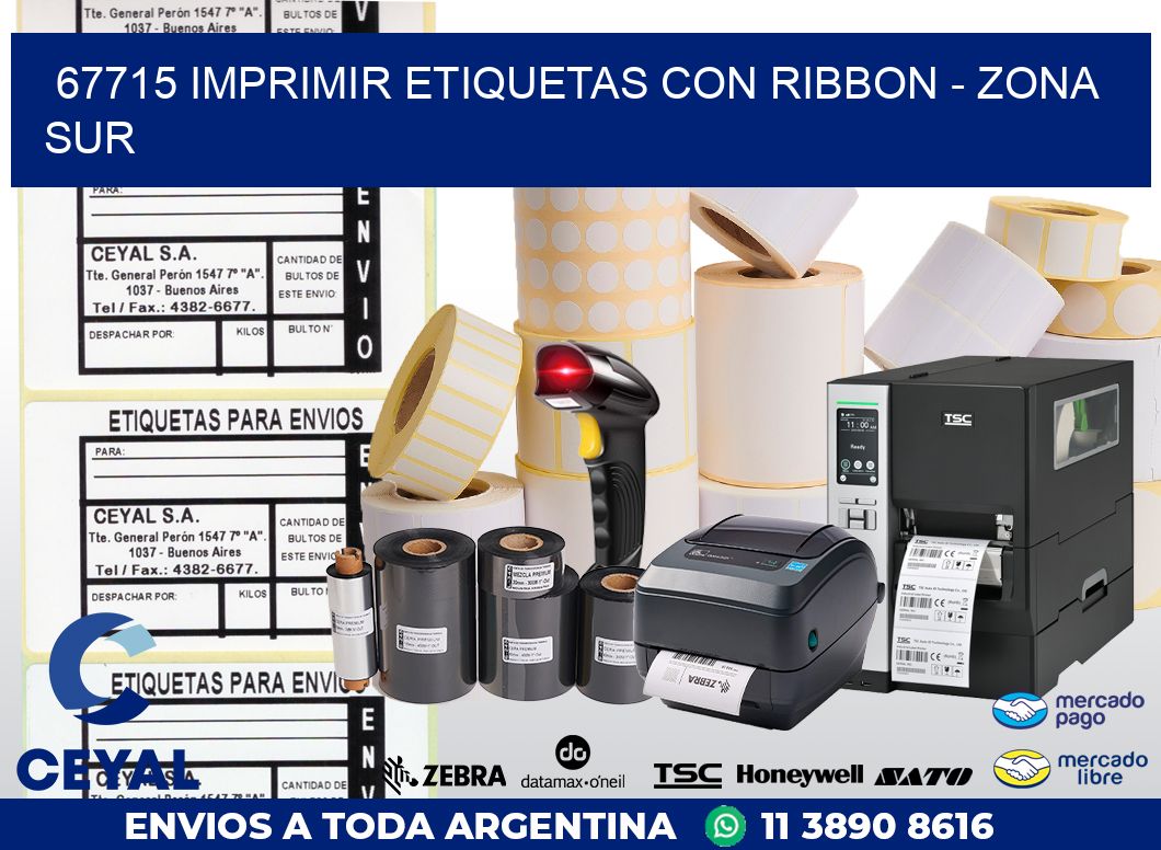 67715 IMPRIMIR ETIQUETAS CON RIBBON – ZONA SUR