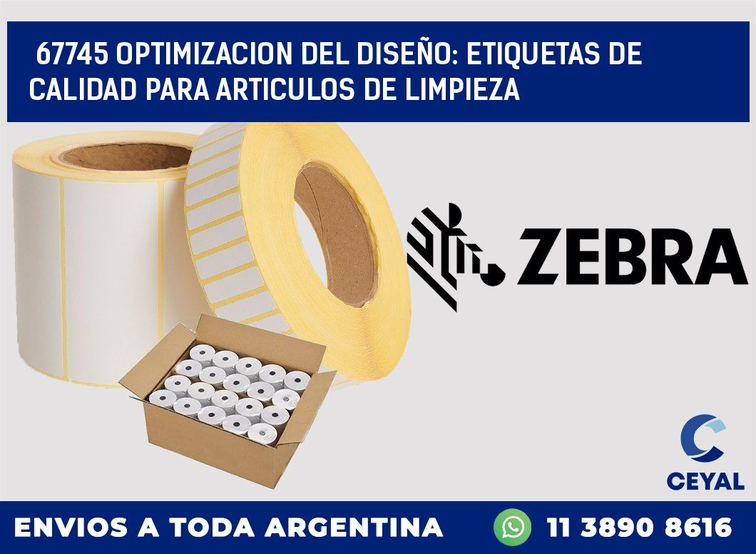 67745 OPTIMIZACION DEL DISEÑO: ETIQUETAS DE CALIDAD PARA ARTICULOS DE LIMPIEZA