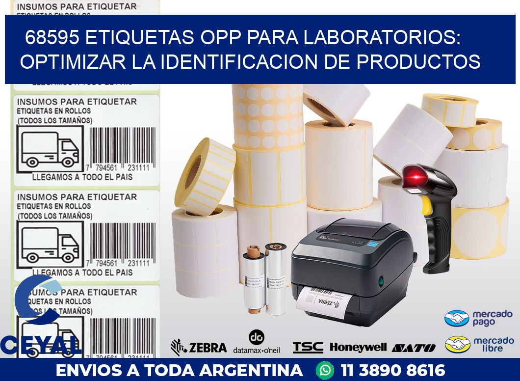 68595 ETIQUETAS OPP PARA LABORATORIOS: OPTIMIZAR LA IDENTIFICACION DE PRODUCTOS