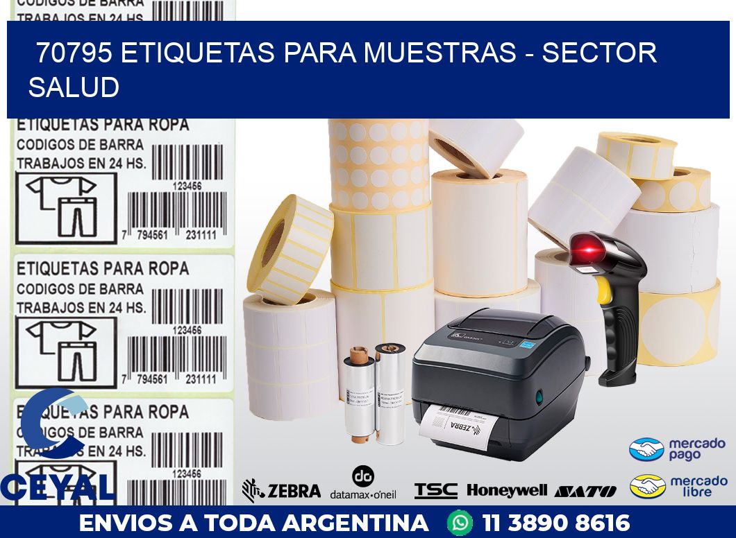 70795 ETIQUETAS PARA MUESTRAS – SECTOR SALUD
